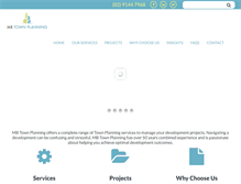 Tablet Screenshot of mbtownplanning.com